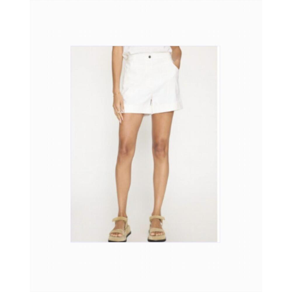 NEW BROCHU WALKER pippa cuffed short in salt/white